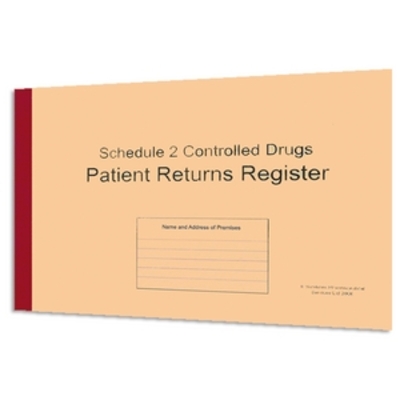 A4 Controlled Drugs Register x1