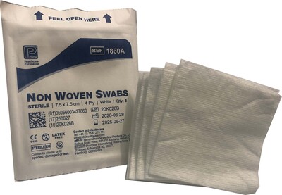 Dressing Swabs N/Woven Ster 7.5cmSQ 4PLY (40x5's)