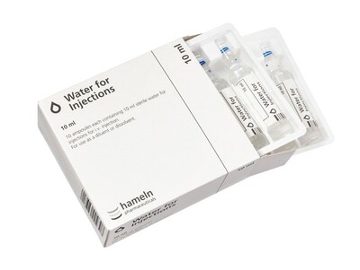 Water for Injection 10ml Ampoule POM, ZERO x10