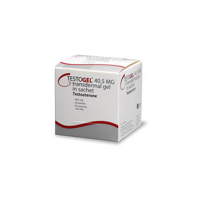 Testogel 40.5 mg, transdermal gel in sachet (Pack of 30)