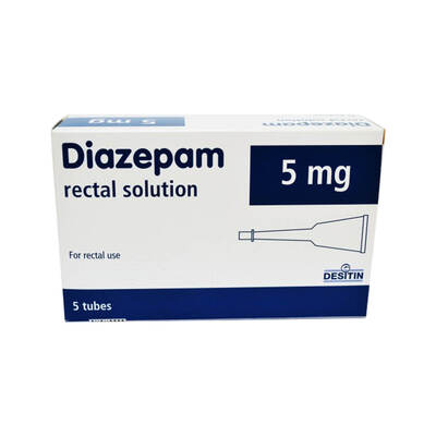 Diazepam Rectal Solution 5mg Pack of x5 (2.5ml)