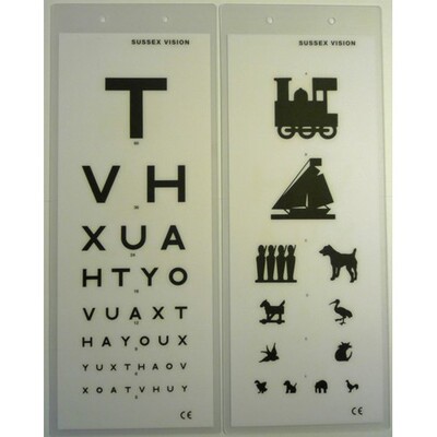 Sussex Vision Laminated Test Type TVH/Child Pics