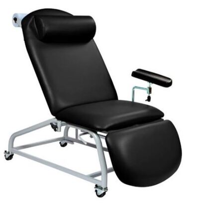 Sunflower Fixed Height Phlebotomy Chair with Adjustable Feet White
