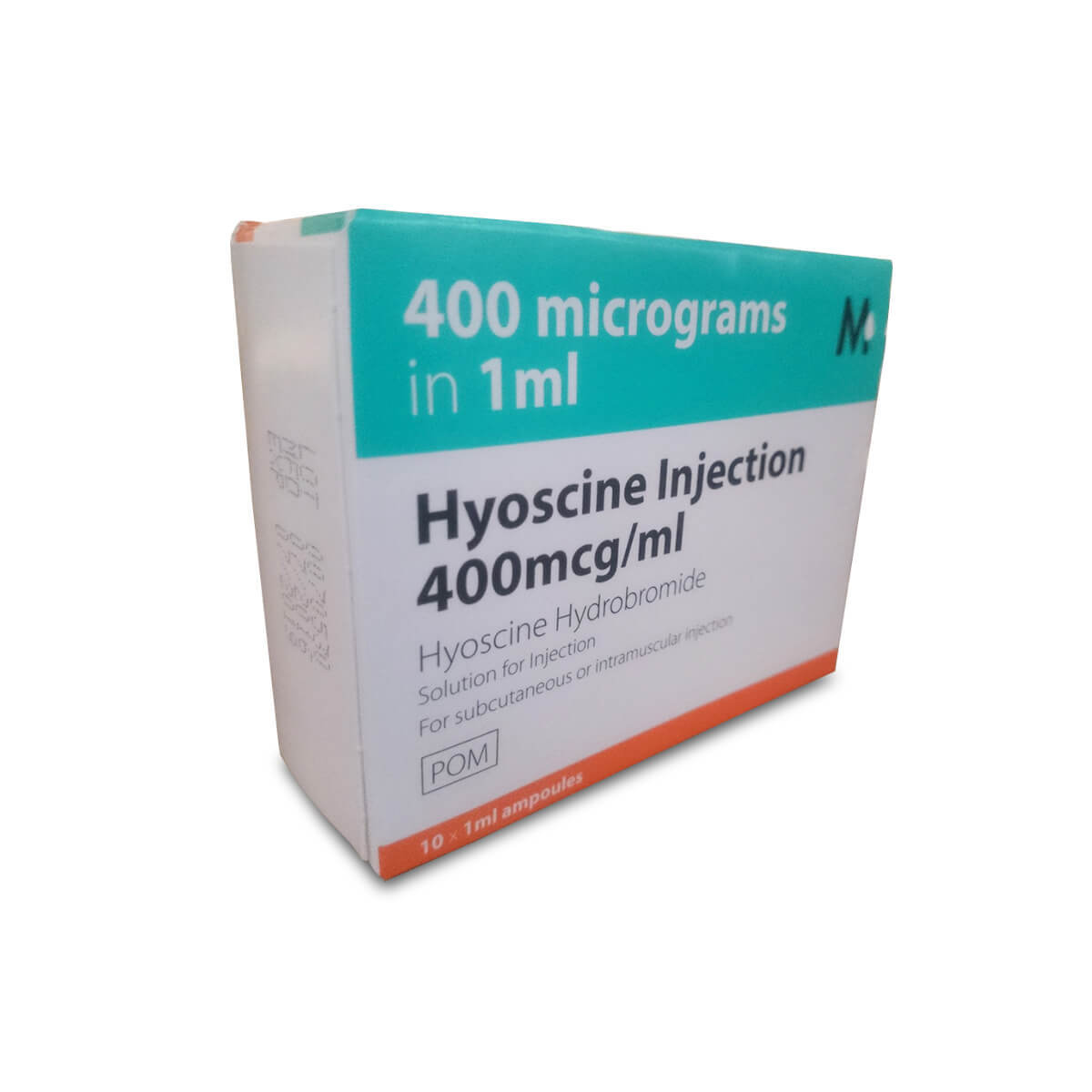 Hyoscine 400mcg/1ml Syringe POM x10 Hyoscine 400mcg/1ml Syringe POM x10