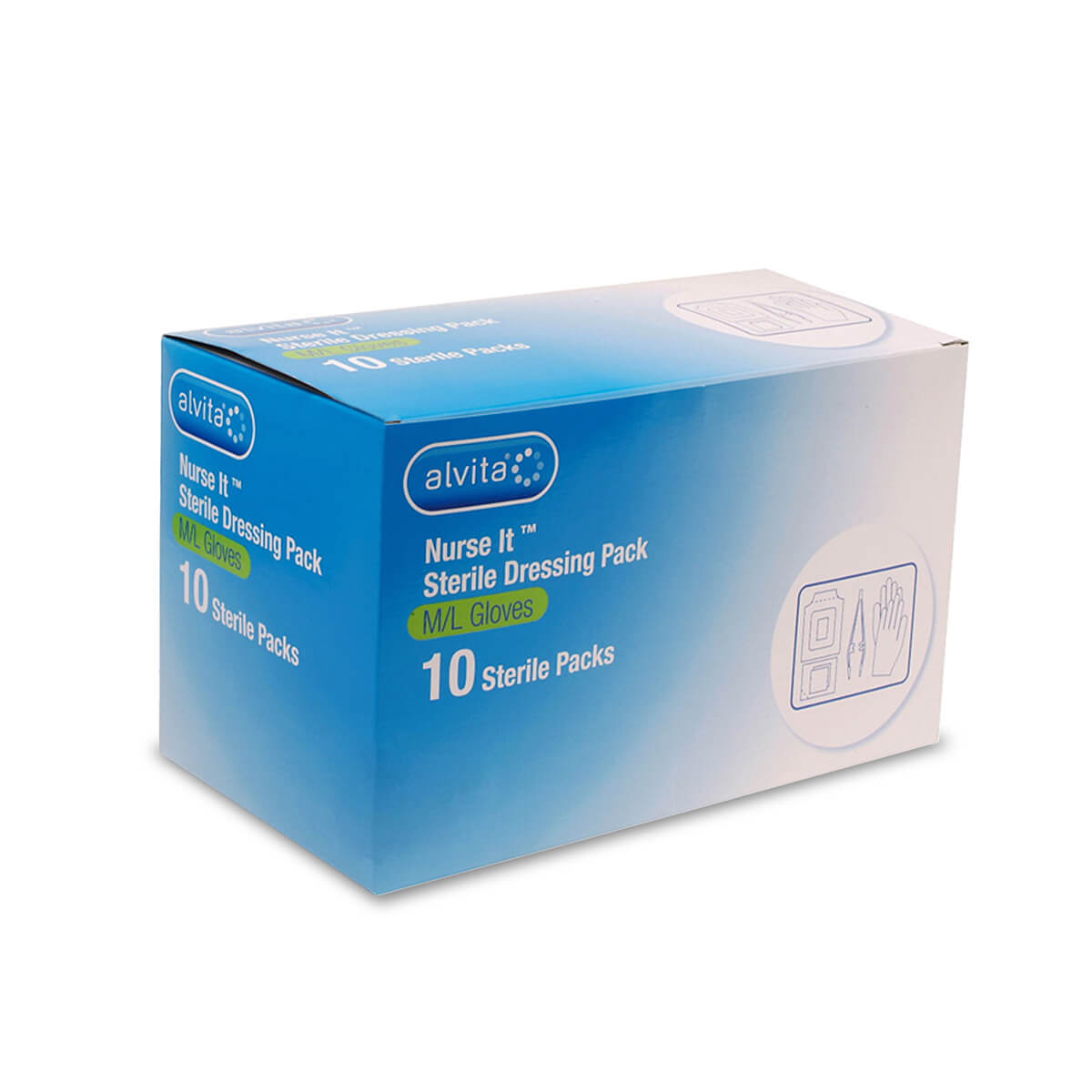 Alvita Nurse IT ST Dressing Pack S/M 60154 x 10  Alvita Nurse IT ST Dressing Pack S/M 60154 x 10