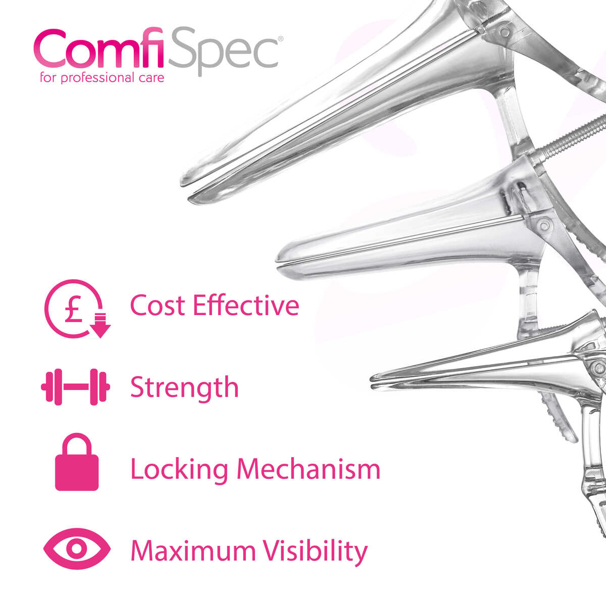 ComfiSpec® Speculum with Lock Mixed x25 ComfiSpec® Speculum with Lock Mixed x25