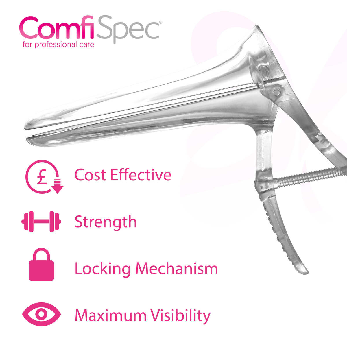 ComfiSpec® Speculum with Lock Broad x25 ComfiSpec® Speculum with Lock Broad x25