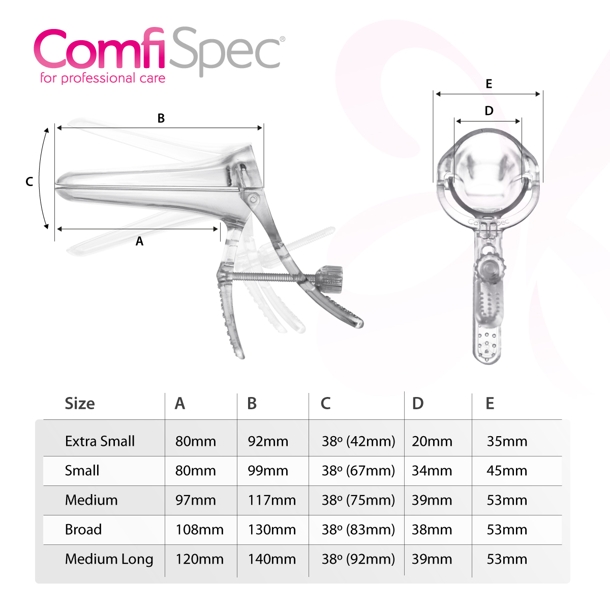 ComfiSpec® Speculum with Lock Broad x25 ComfiSpec® Speculum with Lock Broad x25
