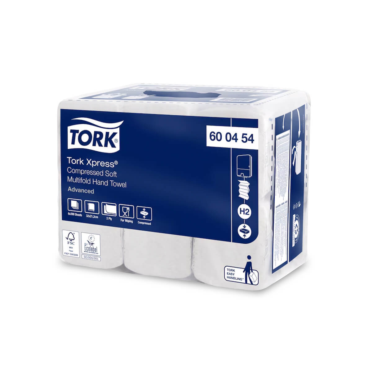 Tork Xpress Compressed Soft Multifold H2 Hand Towel x1200 Tork Xpress Compressed Soft Multifold H2 Hand Towel x1200
