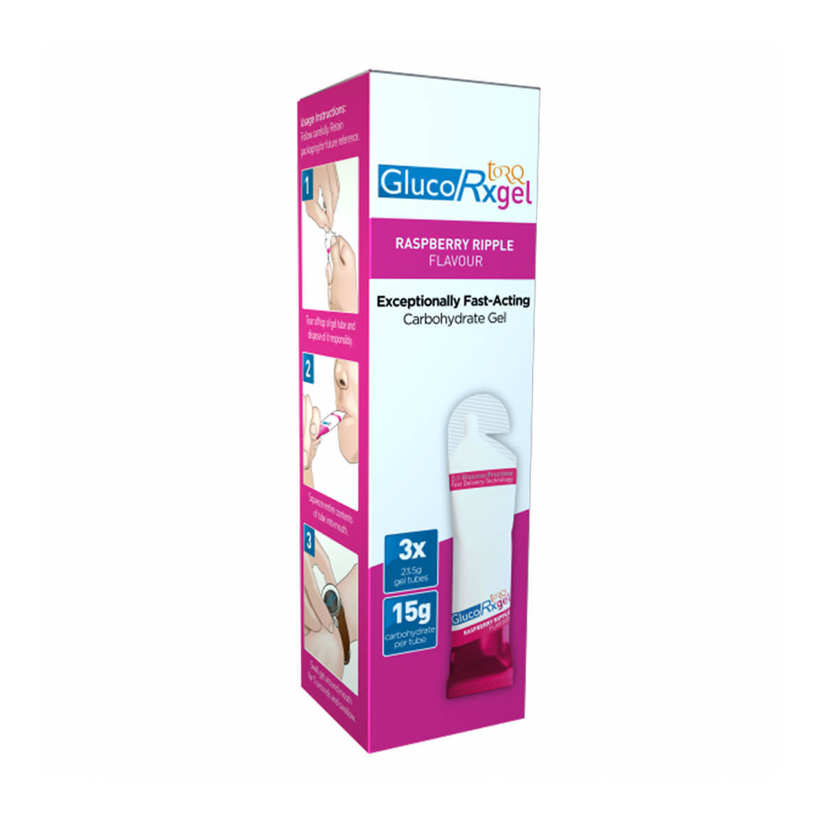 GlucoRx Torq Gel Raspberry Ripple (x3) GlucoRx Torq Gel Raspberry Ripple (x3)