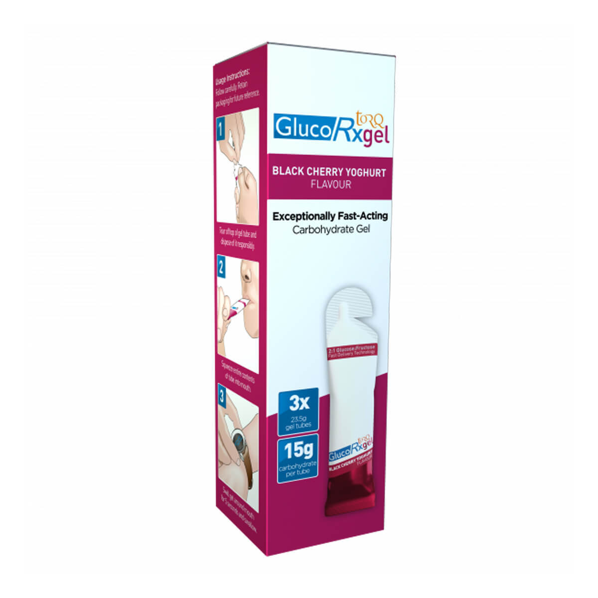 GlucoRx Torq Gel Black Cherry Yogurt (x3) GlucoRx Torq Gel Black Cherry Yogurt (x3)