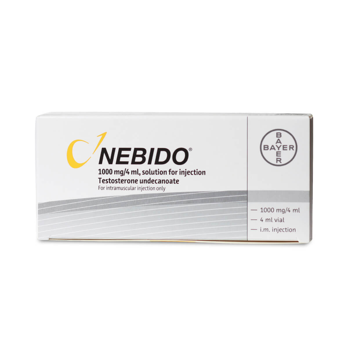Testosterone Undecanoate Nebido 1000mg/4ml Ampoule POM x1 Testosterone Undecanoate Nebido 1000mg/4ml Ampoule POM x1