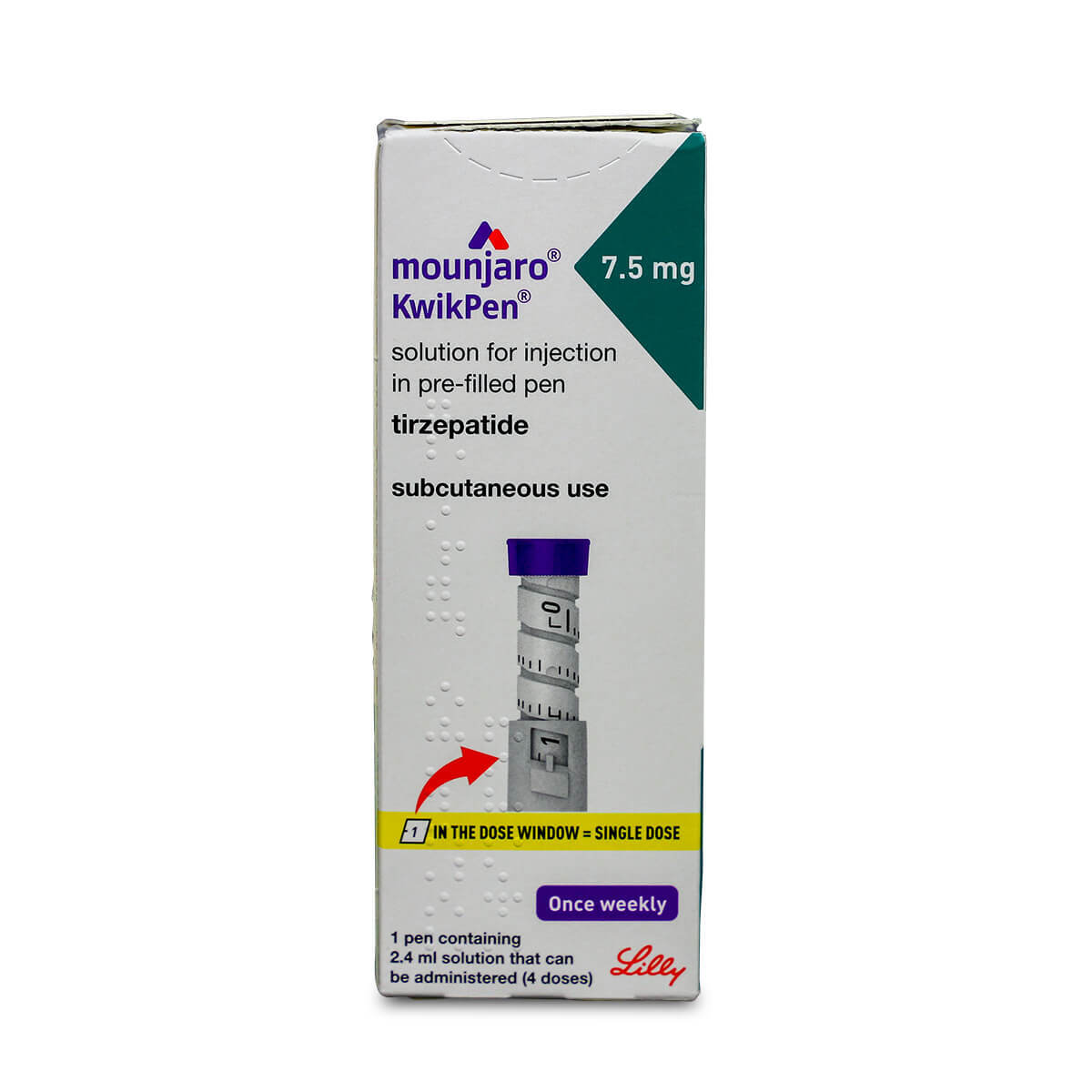 Mounjaro® 7.5 mg KwikPen® solution for injection in pre-filled pen POM Mounjaro® 7.5 mg KwikPen® solution for injection in pre-filled pen POM