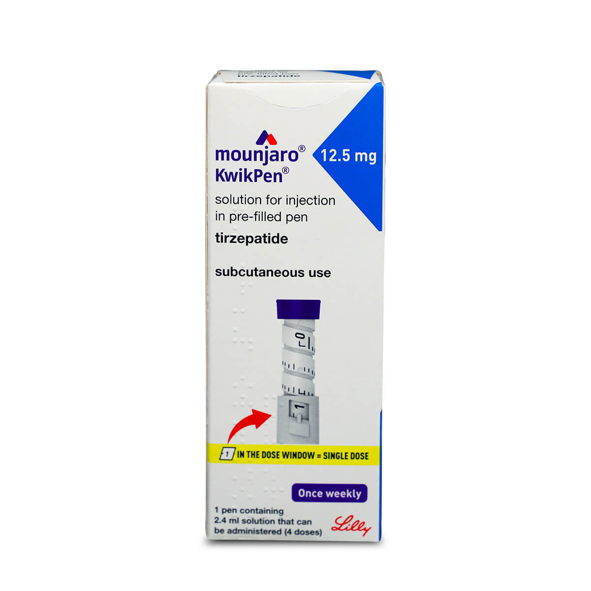 Mounjaro® 12.5 mg KwikPen® solution for injection in pre-filled pen POM Mounjaro® 12.5 mg KwikPen® solution for injection in pre-filled pen POM
