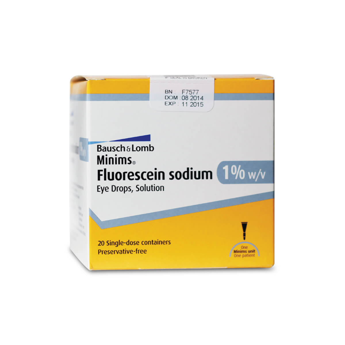 Minims Fluorescein-Minims 1% Dropper P x20 | Eye | Minims and Eye Health ...