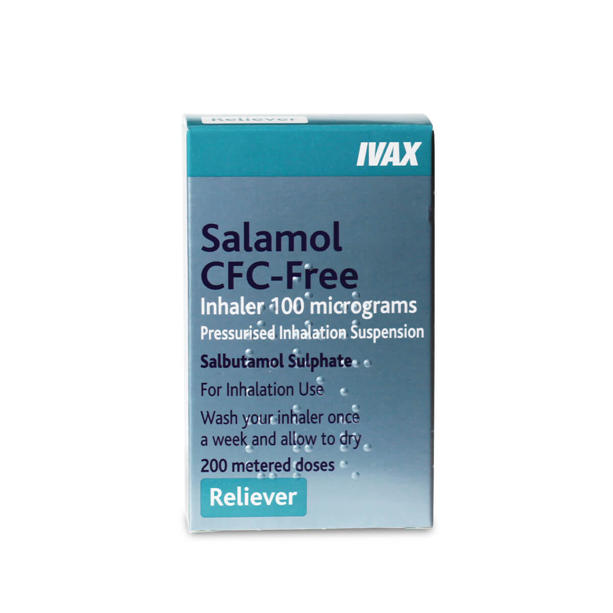 Salbutamol (CFC-Free) Salamol Inhaler 100mcg Inhaler POM 200 Doses x1 Salbutamol (CFC-Free) Salamol Inhaler 100mcg Inhaler POM 200 Doses x1
