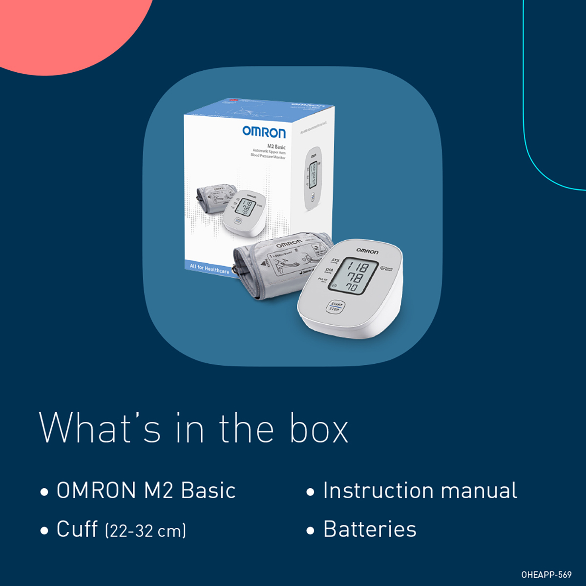 OMRON M2 Basic Upper Arm Blood Pressure Monitor  OMRON M2 Basic Upper Arm Blood Pressure Monitor