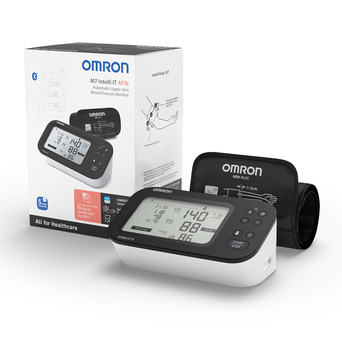 OMRON M7 Intelli IT AFib Upper Arm Blood Pressure Monitor OMRON M7 Intelli IT AFib Upper Arm Blood Pressure Monitor