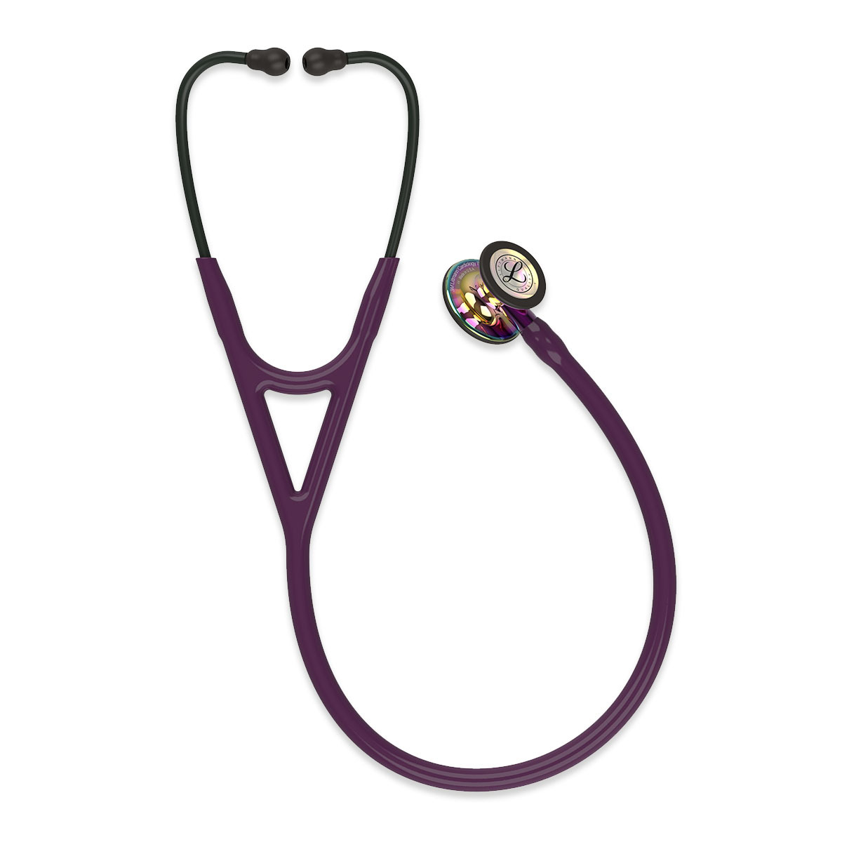 3M Littmann Cardiology IV Stethoscope Plum Tube and Rainbow Chestpiece with Violet Stem 3M Littmann Cardiology IV Stethoscope Plum Tube and Rainbow Chestpiece with Violet Stem