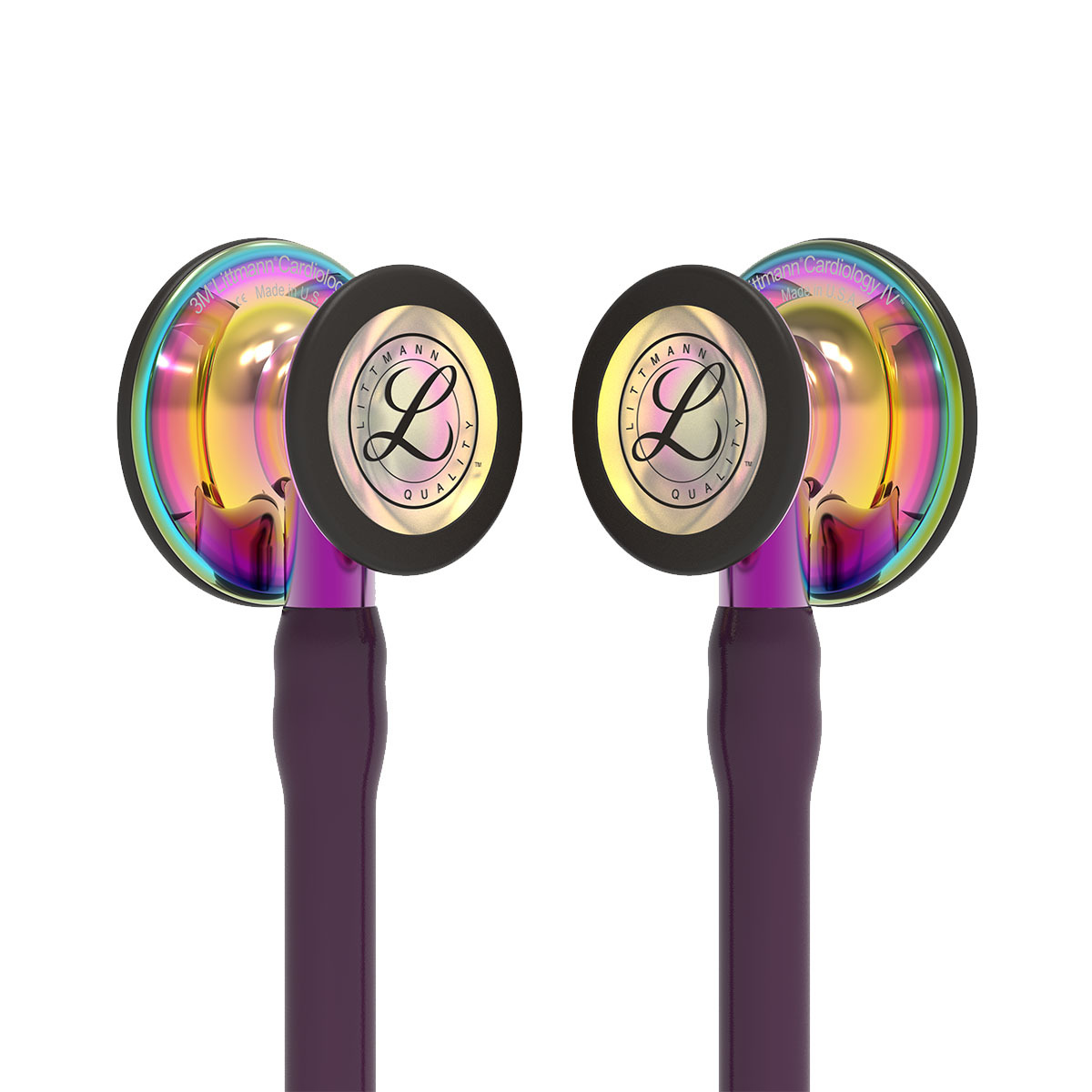3M Littmann Cardiology IV Stethoscope Plum Tube and Rainbow Chestpiece with Violet Stem 3M Littmann Cardiology IV Stethoscope Plum Tube and Rainbow Chestpiece with Violet Stem