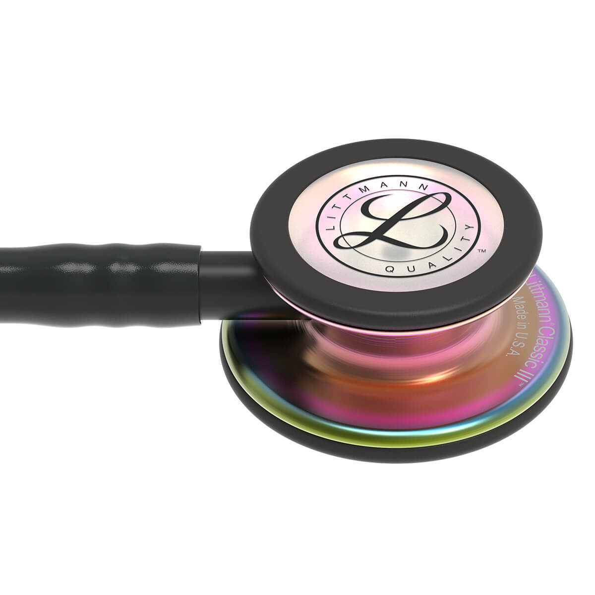 3M Littmann Classic III Monitoring Stethoscope Black with Rainbow Chestpiece 3M Littmann Classic III Monitoring Stethoscope Black with Rainbow Chestpiece