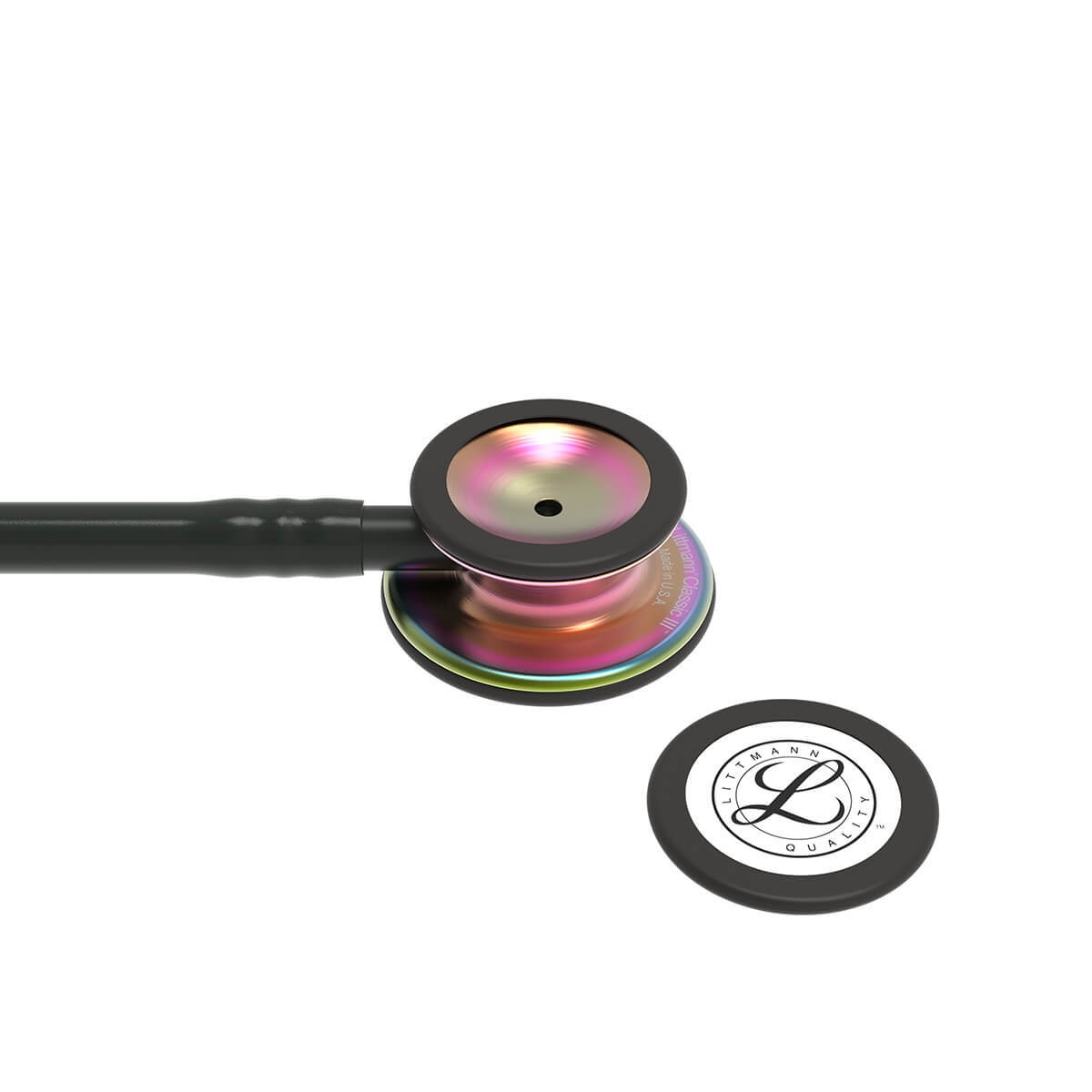 3M Littmann Classic III Monitoring Stethoscope Black with Rainbow Chestpiece 3M Littmann Classic III Monitoring Stethoscope Black with Rainbow Chestpiece
