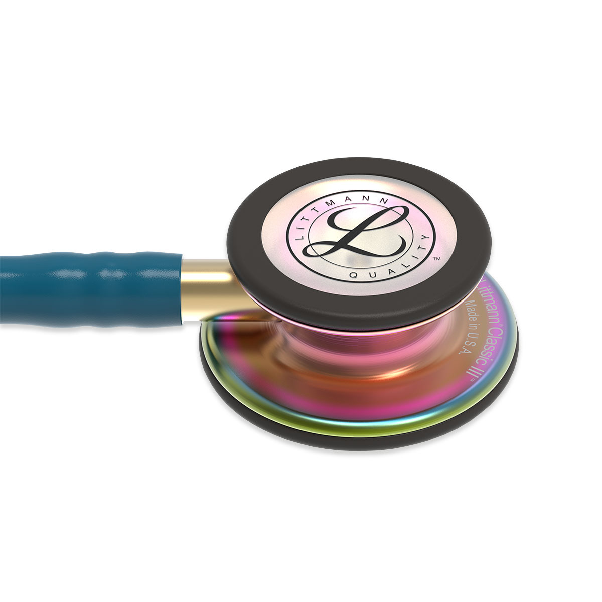 3M Littmann Classic III Monitoring Stethoscope Caribbean Blue with Rainbow Chestpiece 3M Littmann Classic III Monitoring Stethoscope Caribbean Blue with Rainbow Chestpiece