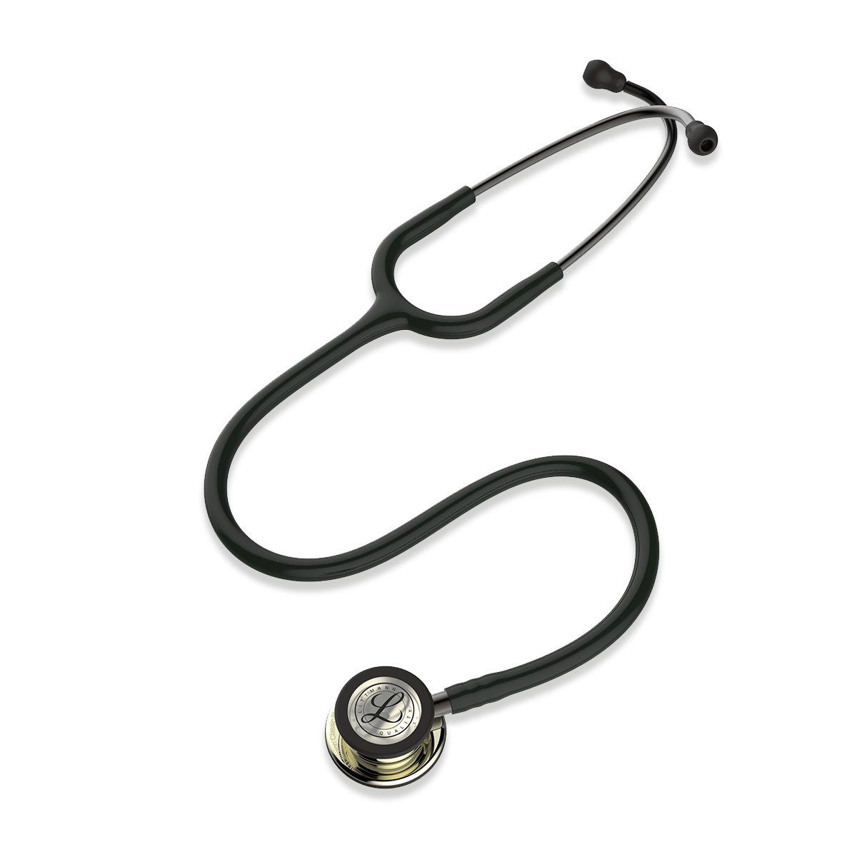 3M Littmann Classic III Monitoring Stethoscope Black with Champagne Chestpiece 3M Littmann Classic III Monitoring Stethoscope Black with Champagne Chestpiece