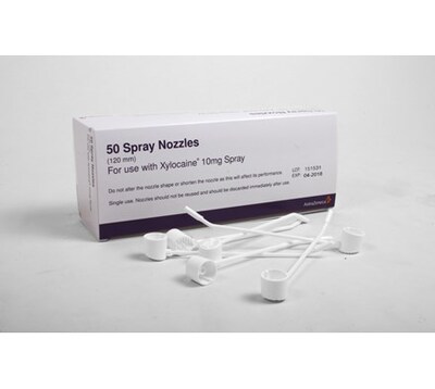 Nozzle for Xylocaine spray (short 120mm) pack of 50