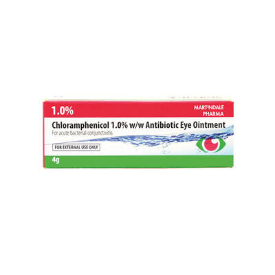 Chloramphenicol  Eye Ointment 4g 1% 1%/4g Ointment P x1