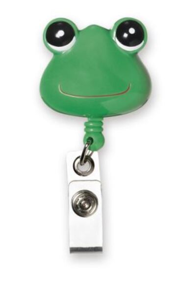 NU68 Green Frog Retractable Key Ring