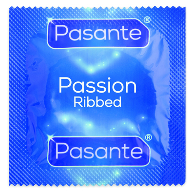 Pasante Ribbed Condoms - PolyBag x 144