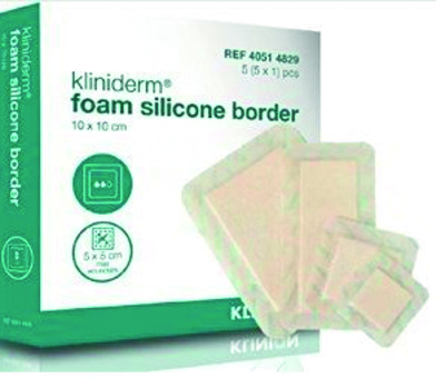 Kliniderm Foam Border 10 x 10cm x5