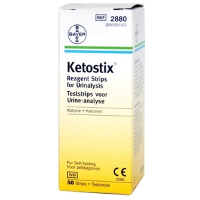 Bayer Ketostix Reagent Strips for Urinalysis x50