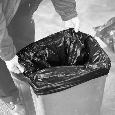 Wastebag Medium On Roll 90L Black X 20 Wastebag Medium On Roll 90L Black X 20