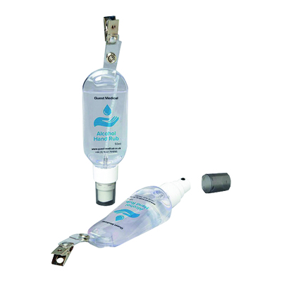 Guest Medical Alcohol Hand Rub Tottle with Spray Head and Clip 50ml