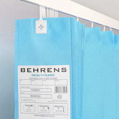 Disposable Curtain Sky Blue Small Fixed Hook (750x200cm) Disposable Curtain Sky Blue Small Fixed Hook (750x200cm)