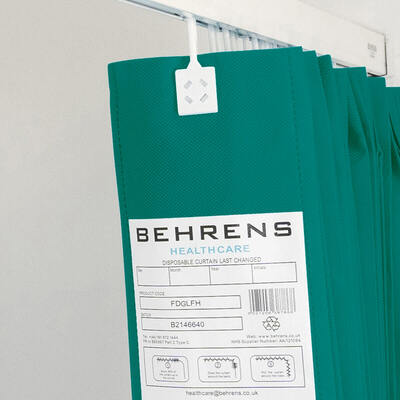 Disposable Curtain Woodland Green Large Fixed Hook (375x200cm) Disposable Curtain Woodland Green Large Fixed Hook (375x200cm)