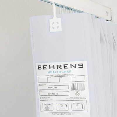 Large Disposable Curtain White Large Fixed Hook (250x200)  Large Disposable Curtain White Large Fixed Hook (250x200)