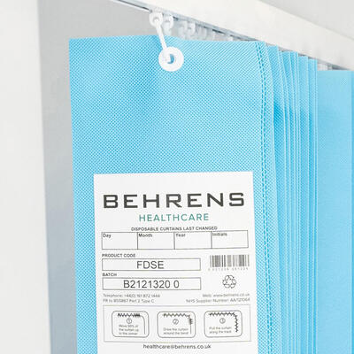 Disposable Eyelet Curtains Sky Blue 750x200cm Disposable Eyelet Curtains Sky Blue 750x200cm