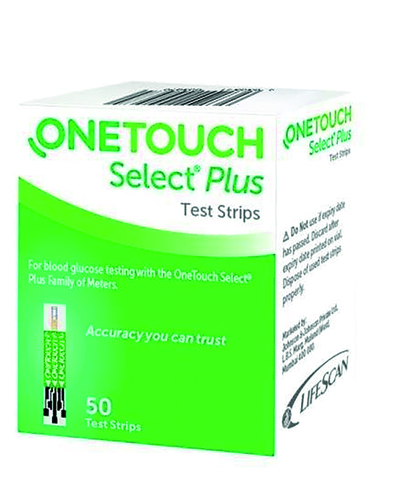 One Touch Select Plus Strips x 50  x50
