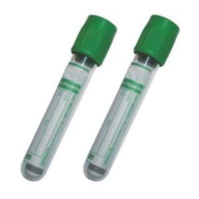 Vacutainer Tube Lithium Heparin 6ml, Green - x 100