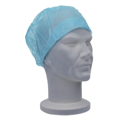 Nurses cap with elasticated backs Blue x100