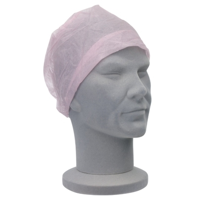 Nurses cap with elasticated backs Pink x100