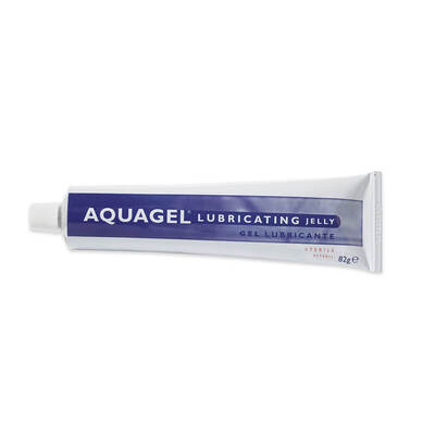 AquaGel Lubricating Jelly Tube 82g x 12 Clear