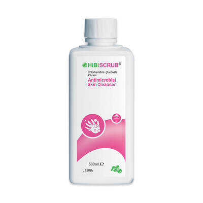 Hibiscrub Antimicrobial Skin Cleanser 500ml x1