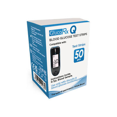 GlucoRx Q Blood Glucose Strips (50 pcs) GlucoRx Q Blood Glucose Strips (50 pcs)