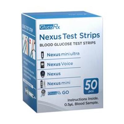 GlucoRx Nexus Strips x50