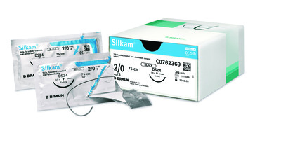C0766275	Silkam Suture	24mm	45cm	Black	3/0	3/8 Circle Needle with Micro Point		x36
