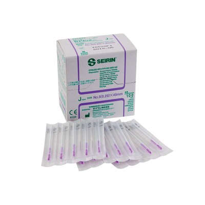 Seirin J Acupuncture Needles 0.25x40mm With Tube x100